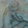 Primal essensce collection: Study in posture, Oil & Charcoal on canvas