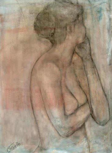  Anticipation Collection: study in posture, oil & charcoal